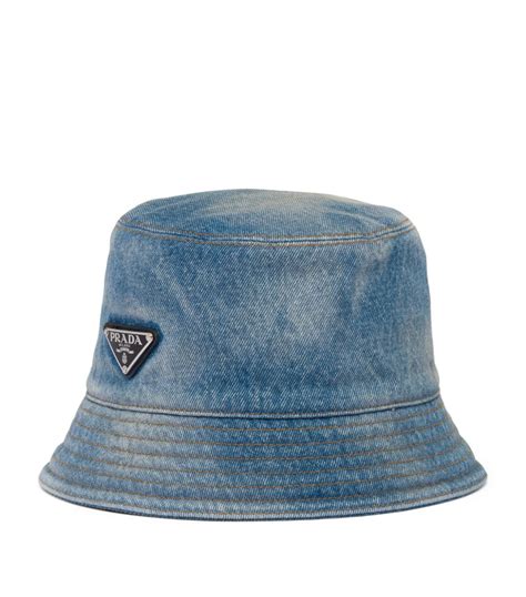 prada bucket hat measurements|Prada denim bucket hat.